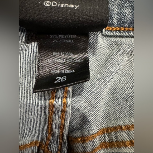 NWT Hot Topic Disney Tinkerbell low rise denim size 26 - Picture 7 of 11